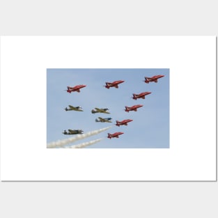 The Red Arrows with 'Eagle Squadron' Posters and Art